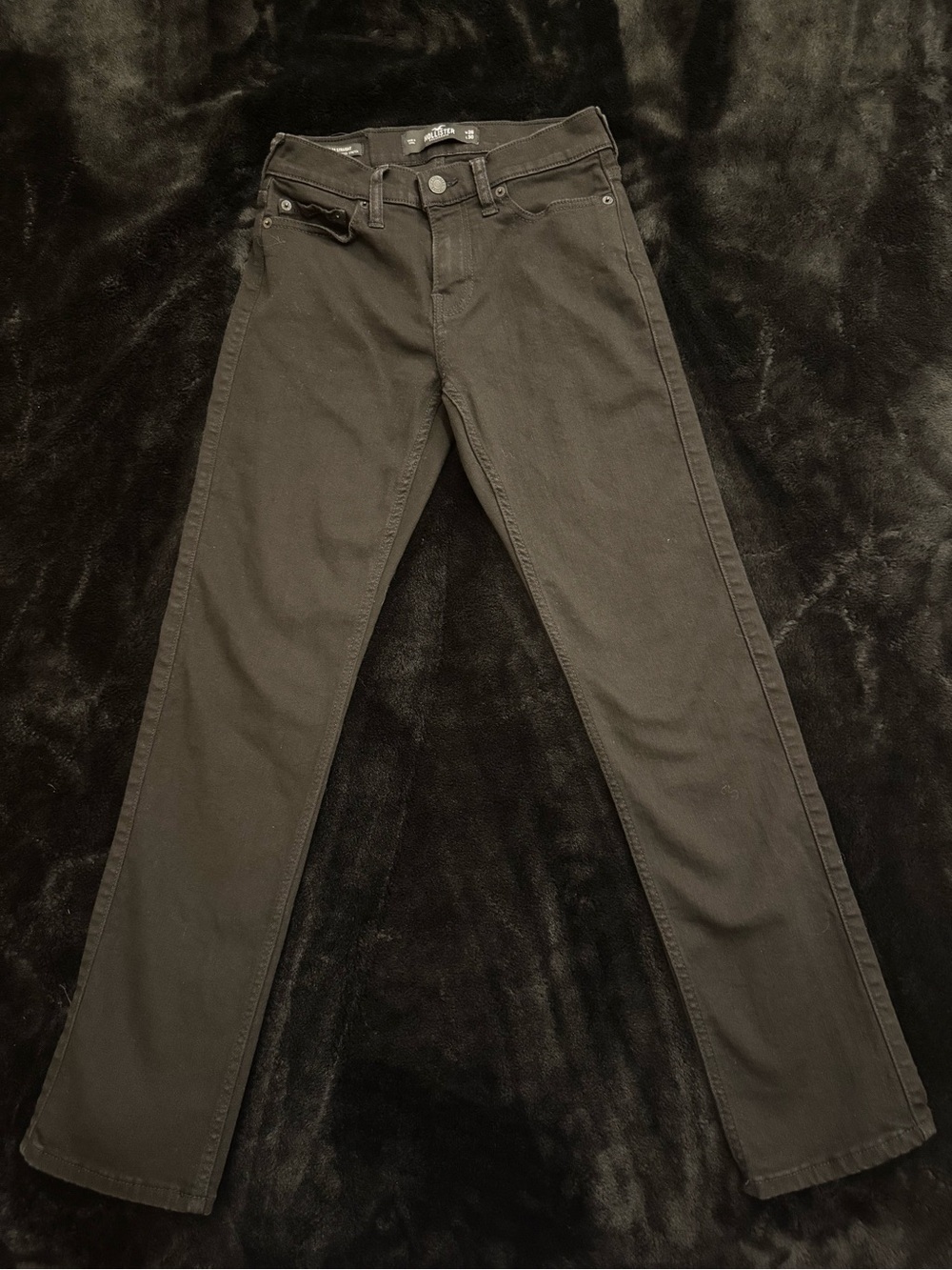 Hollister Women’s Straight Slim Black Jeans
